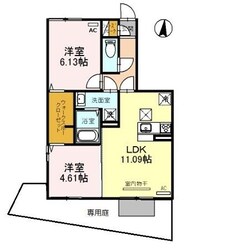 御着駅 徒歩21分 1階の物件間取画像